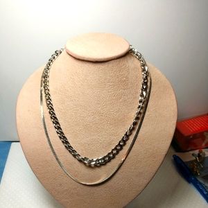 🆕 Urban Outfitters Silver Chain Choker Necklace NWT